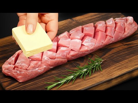 Видео: Шеф-повар научил меня этому трюку со свининой!  Отличная идея для ПРАЗДНИЧНОЙ свиной вырезки!