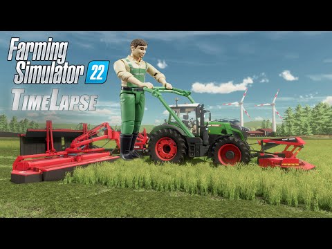 Видео: Farming Simulator 22 Подстриг газончик у себя на лужайке топовой газонокосилкой FENDT 942 🚜