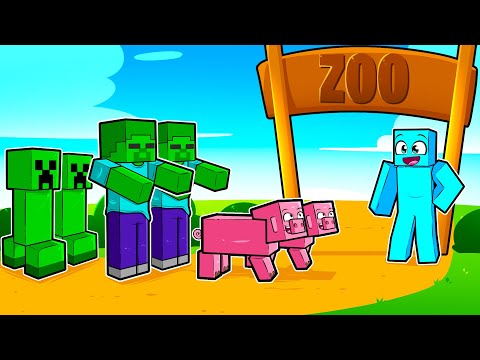Видео: Я Создал Зоопарк со Всеми Мобами из Minecraft!