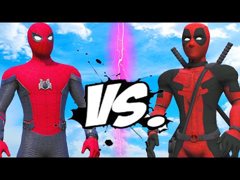 Видео: подросток паук против подростка Дэдпул - эпическая битва