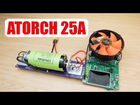Видео: Тест разрядника Atorch DL24/P 25A | Li-ion LiitoKala 3.7v 4695E 30Ah | Синий Эльф