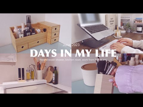Видео: новые ящики комода, перезагрузка кухни, работа из дома🏠рисовый хлеб🍞и т. д.
