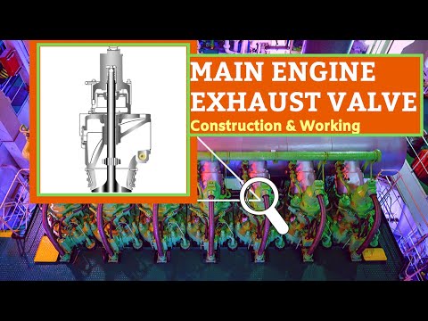 Видео: Выхлопной клапан главного двигателя #marineengine #exhaustvalve