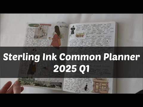 Видео: 3 МЕСЯЦА в моем обычном ежедневнике Sterling Ink [Пролистайте первый квартал 2025 г.]