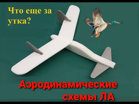 Видео: Аэродинамические схемы ЛА самолетного типа. Часть 4. Утка.