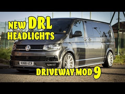 Видео: Установка фар T6 DRL и нижней глянцевой решетки с DRL