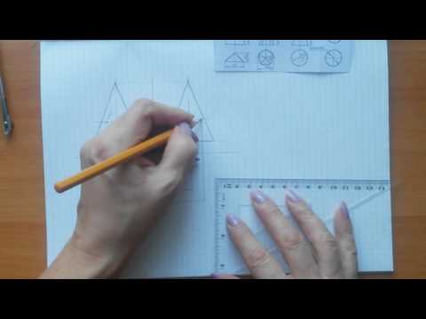 Видео: 2 3 чертеж и изометрия конуса