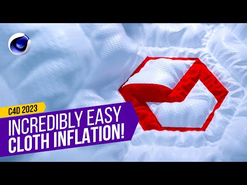 Видео: Моделирование надувания ткани в Cinema 4D | Учебное пособие по эффекту сшивания ткани