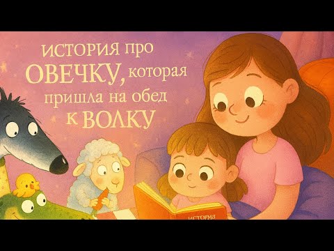 Видео: “История про овечку, которая пришла на обед к волку»- Стив Смолман. Читаем сказку на ночь✨