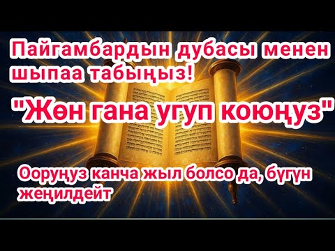 Видео: Пайгамбардын айыктыруучу дубасы