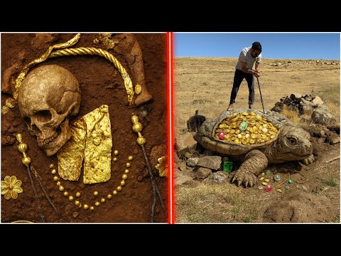 Видео: Металлоискатель Сошёл с Ума: Под Землёй Обнаружен Склад Золотых Монет!