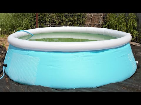 Видео: Бассейн из Касторамы надувной Intex Easy Set 183x51 см. Сборка