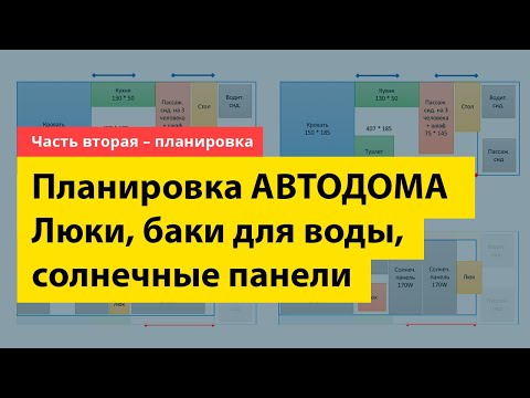 Видео: Планировка самодельного автодома. Люки и солнечные панели для кемпера. #VANLIFE
