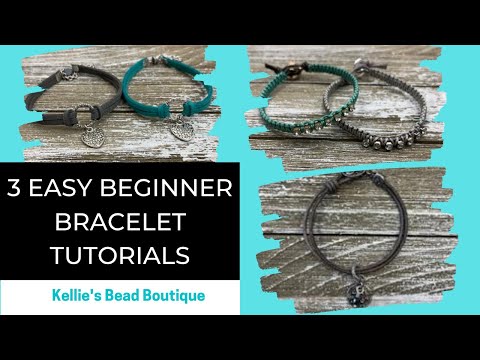 Видео: 3 простых урока по плетению браслетов для начинающих - 3 моих любимых браслета!