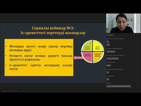 Видео: Вебинар - Іс-әрекеттегі зерттеу нәтижесін талдау