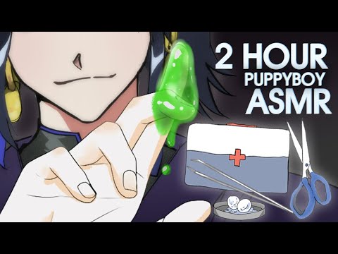 Видео: АСМР│2час АСМР собак-парней (1HOUR PUPPYBOY ASMR) Ver. Intense TINGLE│Ear Cleaning, Makeup ,Massage