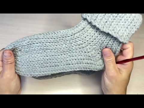 Видео: Мк носки с крючком #crochet #knitting #казашатоку