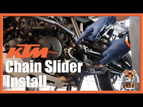 Видео: Установка направляющей цепи на KTM Super Adventure 1290 1190 1090 | Назад в гараж
