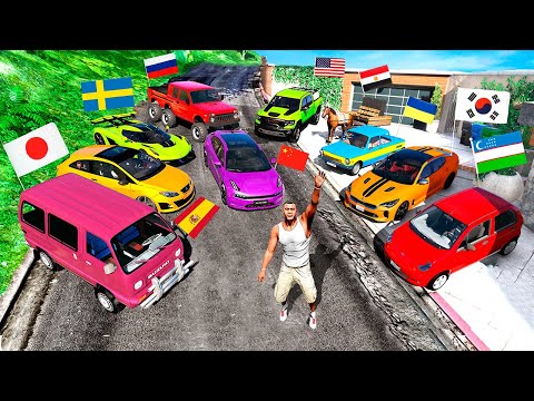 Видео: УГНАЛ МАШИНЫ ИЗ ВСЕХ СТРАН в GTA 5!