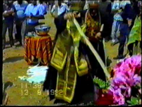 Видео: Поставување на камен темелник на црквата "Успение на Пресвета Богородица" во Прибилци | 2 Дел