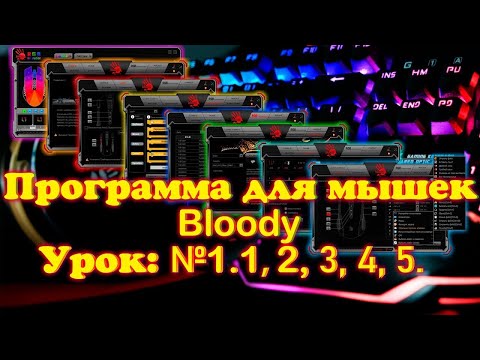 Видео: Программа для мышек Bloody 2022 Урок №1.1, 2, 3, 4, 5.