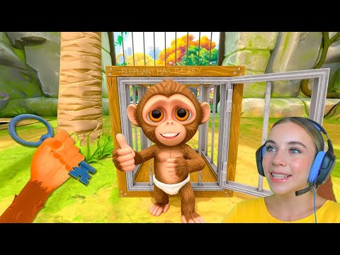 Видео: ОБЕЗЬЯНКА СБЕЖАЛА ИЗ ЗООПАРКА! I Am Monkey VR