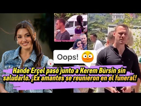 Видео: Ханде Эрсель прошла мимо Керема Бюрсина, не поприветствовав его. Бывшие возлюбленные