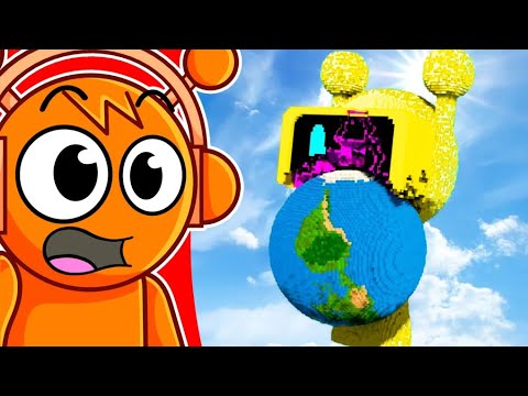 Видео: ГИГАНТСКАЯ ЗЕМЛЯ против СПРУНКИ (Забавные анимации)