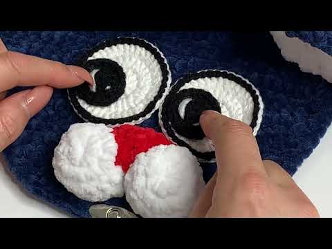 Видео: Рюкзачок «Котик»🐈‍⬛ вяжем крючком. ( 3 Часть)