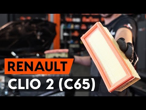 Видео: Как да сменим въздушен филтър на RENAULT CLIO 2 (C65) [ИНСТРУКЦИЯ AUTODOC]