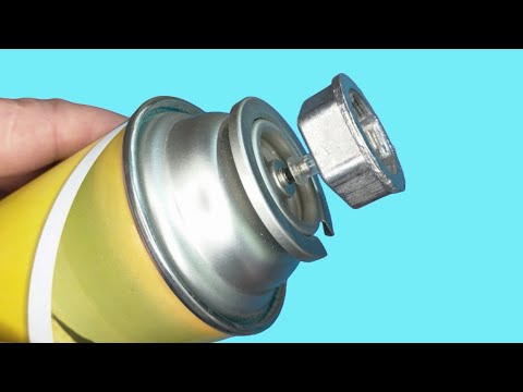 Видео: Удивительно простая заправка баллончика газом через самодельный адаптер