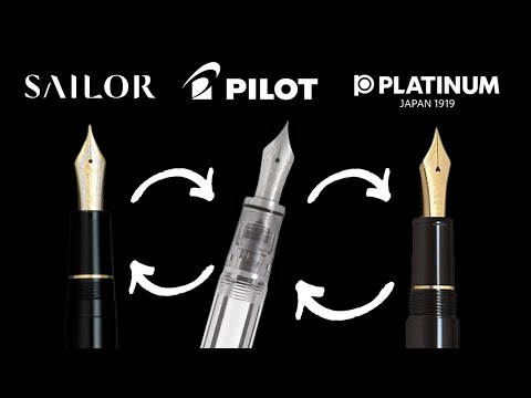Видео: Что лучше: Sailor, Pilot или Platinum Fountain Pen? 🤔🖋🇯🇵