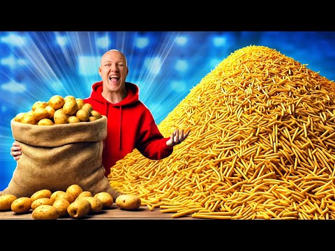 Видео: СКОЛЬКО ПОЛУЧИТСЯ КАРТОШКИ ФРИ ИЗ 1 МЕШКА КАРТОФЕЛЯ ?