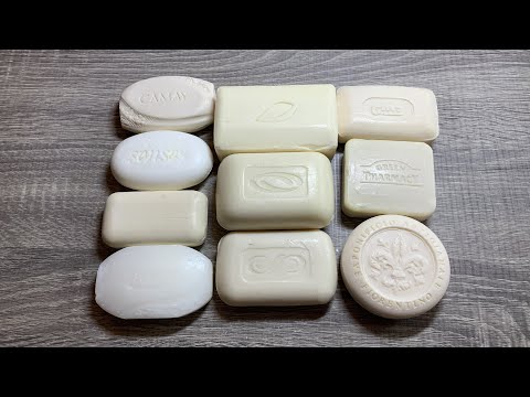 Видео: 200 ⚪️ Cutting white soap bars | Режу белое мыло | ASMR soap | No talking