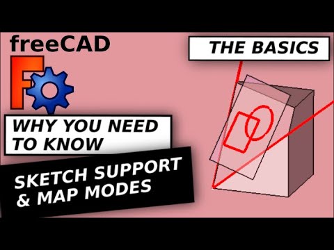 Видео: Основы использования режимов присоединения эскизов в FreeCAD