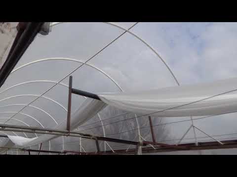 Видео: Монтаж второго купола в теплице. Часть - 1