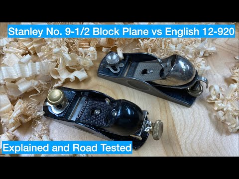 Видео: Сравните классический блочный рубанок Stanley 9-1/2 с английским рубанком 12-920