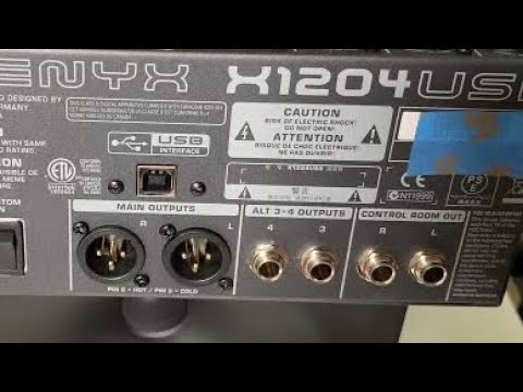 Видео: Как использовать выходы Alt 3/4 на USB-микшере Behringer Xenyx X1204