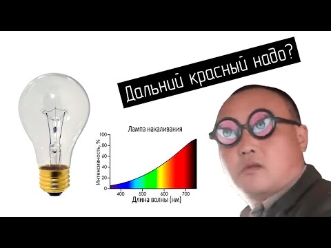 Видео: Лампа накаливания в качестве дальнего красного. Целесообразно?