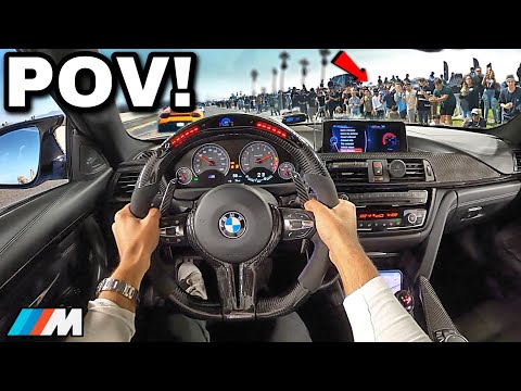 Видео: Вы едете на BMW M4 F82 с прямым выхлопом на самую большую встречу суперкаров [ГРОМКИЙ ВЫХЛОП]