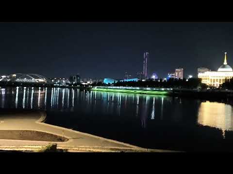 Видео: Вечерняя Астана, р.Ишим правый берег 05.07.2025