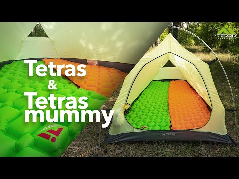 Видео: Легкі надувні килимки Terra Incognita Tetras та Tetras mummy