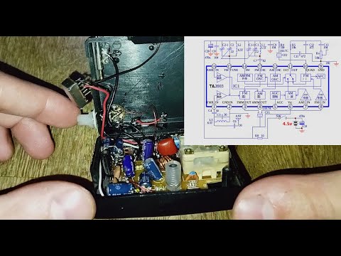 Видео: Маловольтная СССР микросхема  в Dip корпусе ловит FM