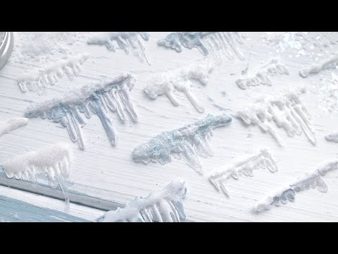 Видео: #dies_Fantasy Холодные сосульки из горячего клея Мастер-класс