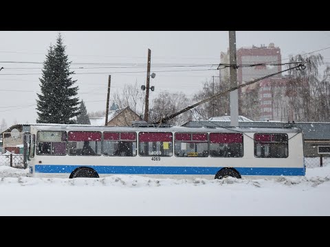 Видео: Троллейбус БТЗ-5201-4069. Покатушки по Барнаулу.