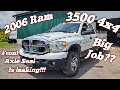 Видео: Замена сальника переднего моста Dodge Ram!