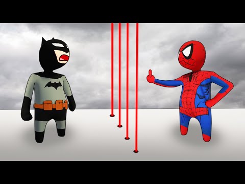 Видео: СПУДИК ПРОТИВ БЭТМЕНА! УГАР В HUMAN: FALL FLAT (СКИЛЛ ТЕСТ, СМЕШНЫЕ МОМЕНТЫ)