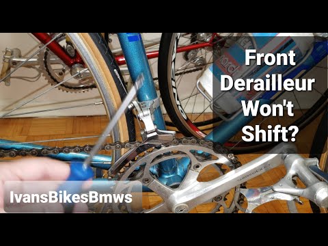 Видео: Передний переключатель Shimano/Campy не переключается на большую звезду | 4K