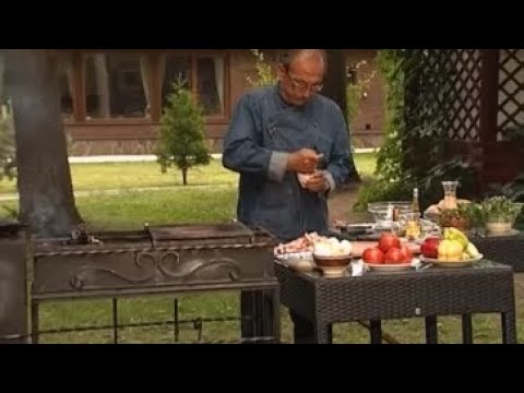 Видео: Шашлык из бараньих ребрышек «Семечки». Теплый салат Лечо