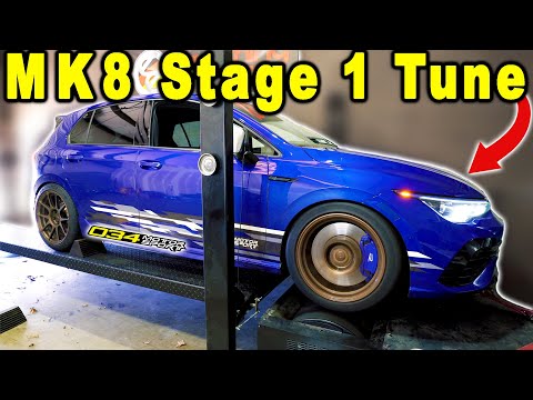 Видео: Сколько лошадиных сил добавляет тюнинг? ~MK8 Golf R